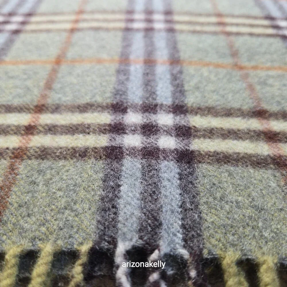 PERFECT! Vintage Burberry Wool Plaid Scarf